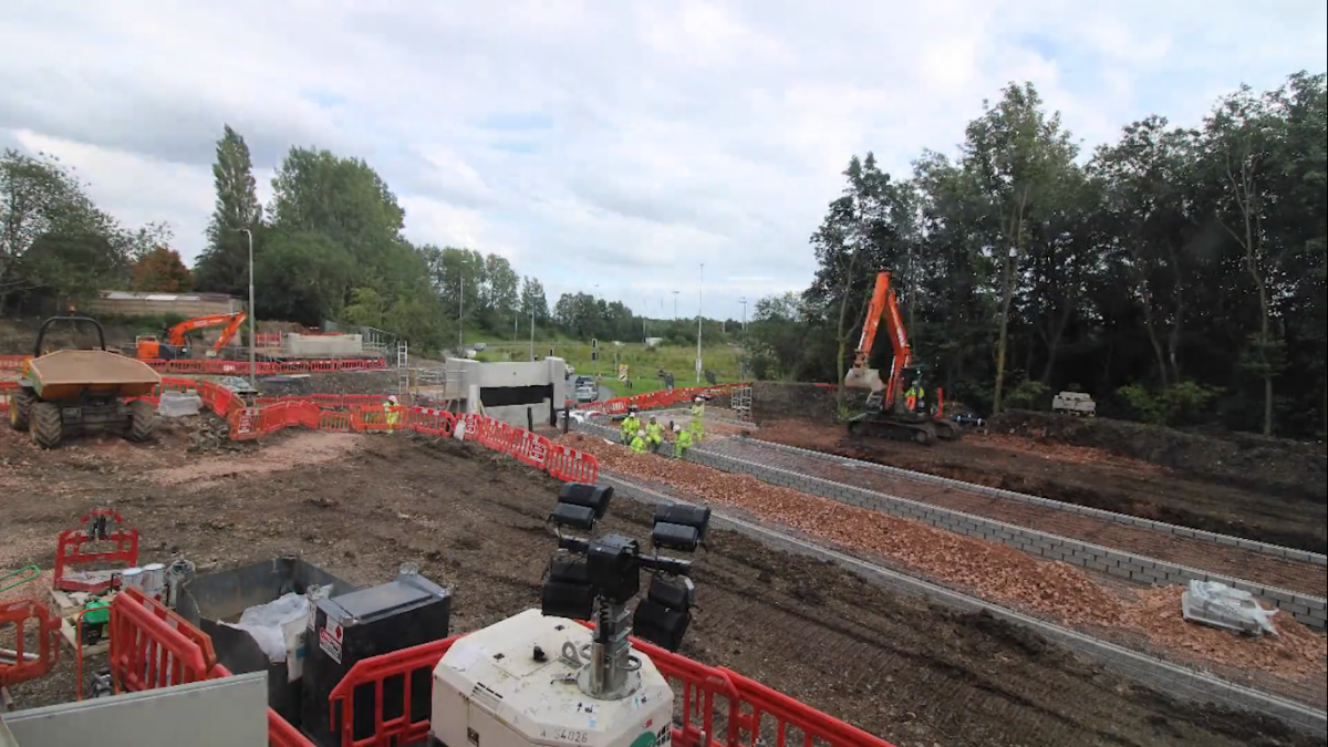 Orrell Footbridge time-lapse image